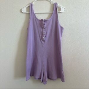 Old Navy Lavender Sleeveless Button-Front Romper